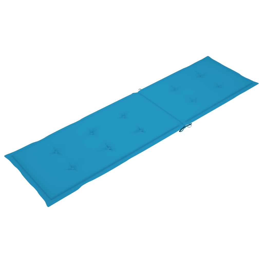 vidaXL Blazina za ležalnik modra (75+105)x50x4 cm