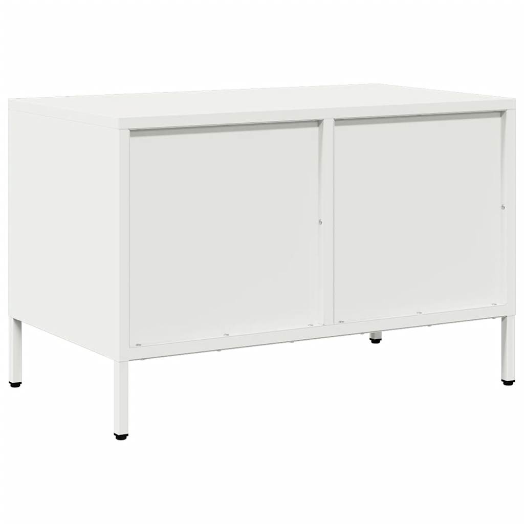 vidaXL TV omarica bela 68x39x43,5 cm hladno valjano jeklo