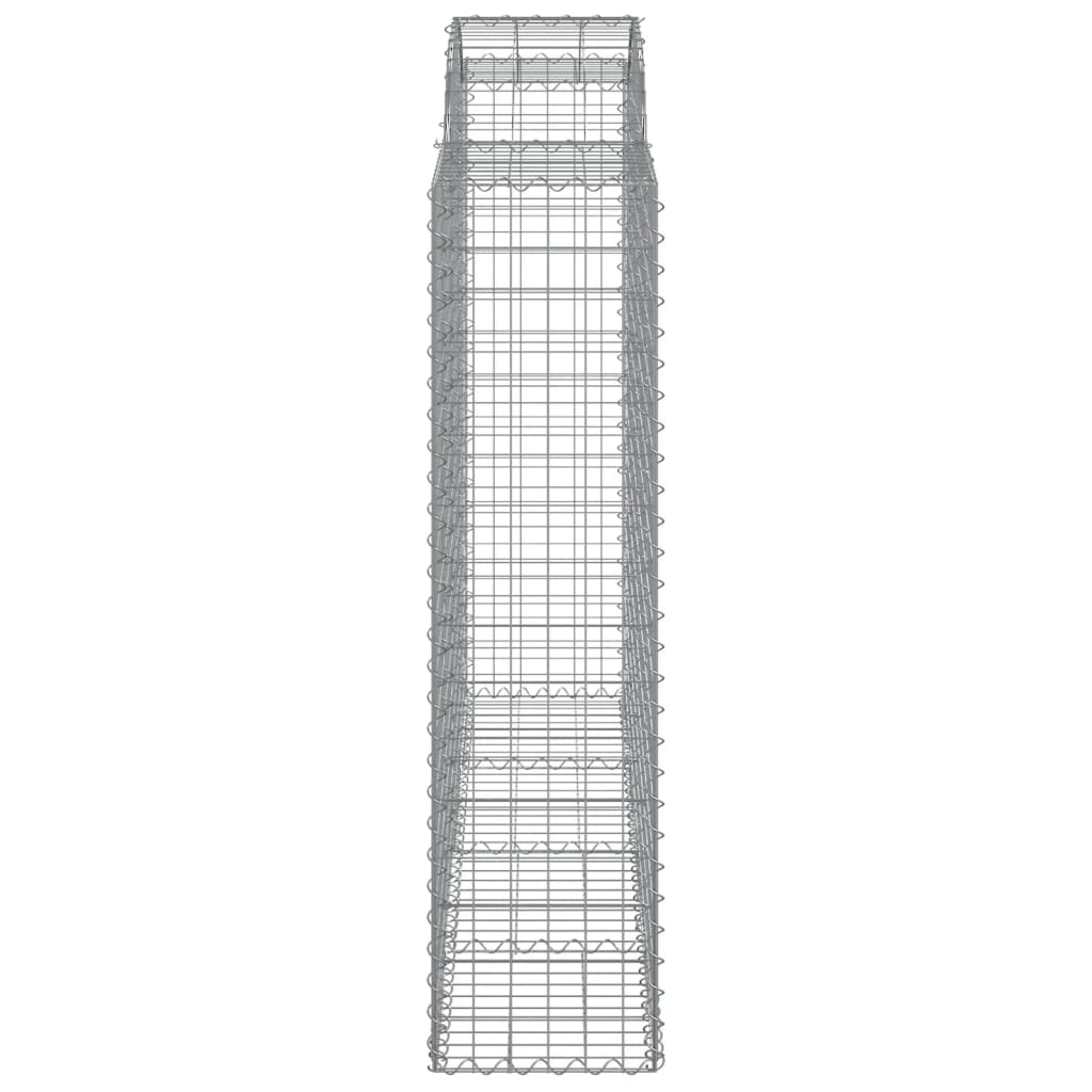 vidaXL Obokane gabion košare 6 kosov 200x50x160/180cm pocinkano železo