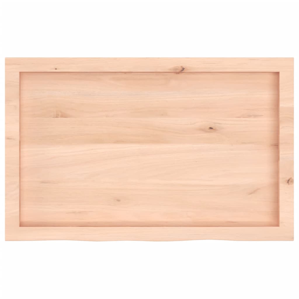 vidaXL Kopalniški pult 80x50x(2-6) cm neobdelan trden les