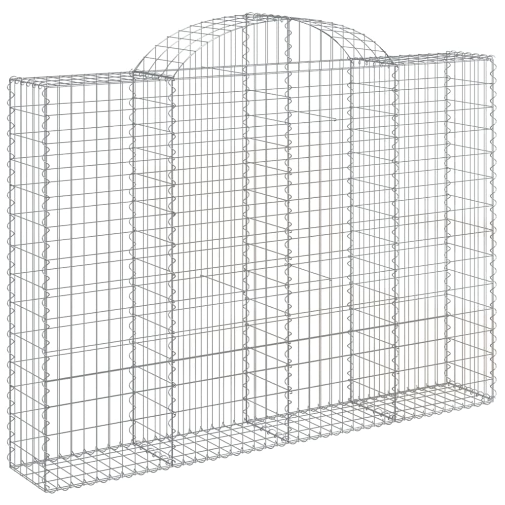 vidaXL Obokane gabion košare 15kosov 200x30x140/160cm pocinkano železo