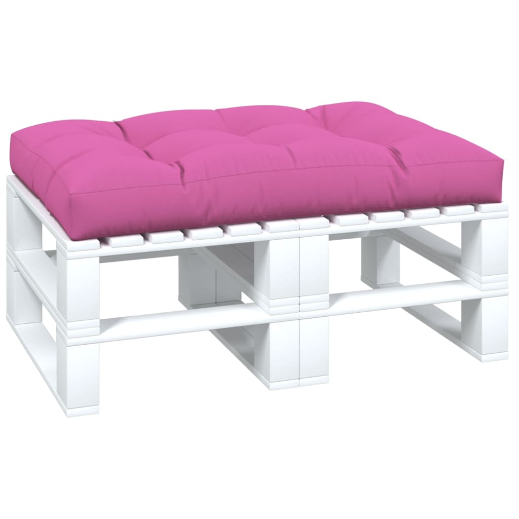 vidaXL Blazina za kavč iz palet roza 120x80x12 cm blago