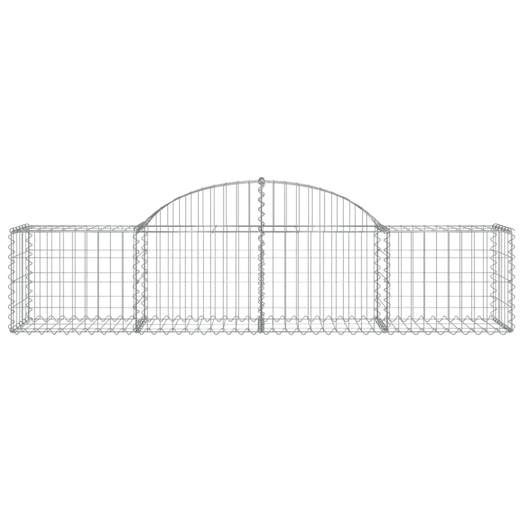 vidaXL Obokane gabion košare 20 kosov 200x50x40/60 cm pocinkano železo