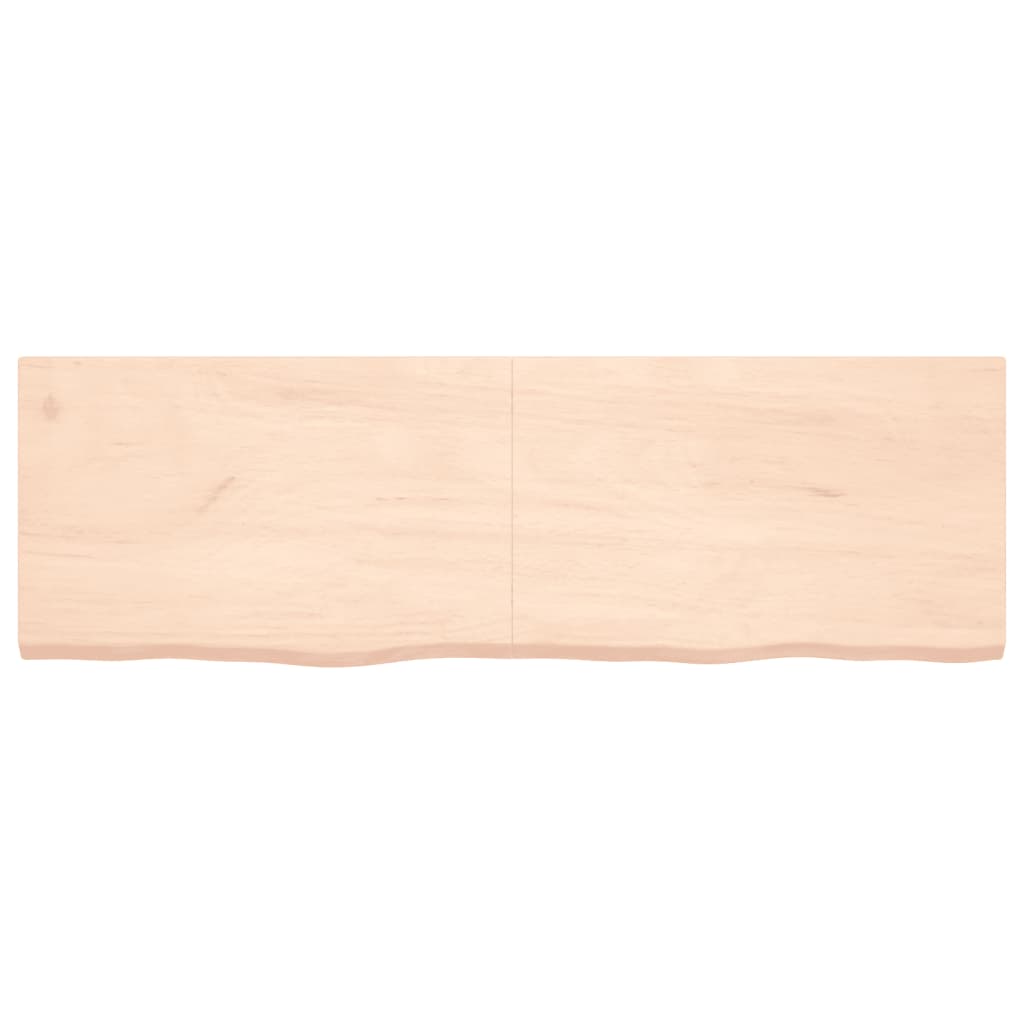 vidaXL Kopalniški pult 160x50x(2-4) cm neobdelan trden les