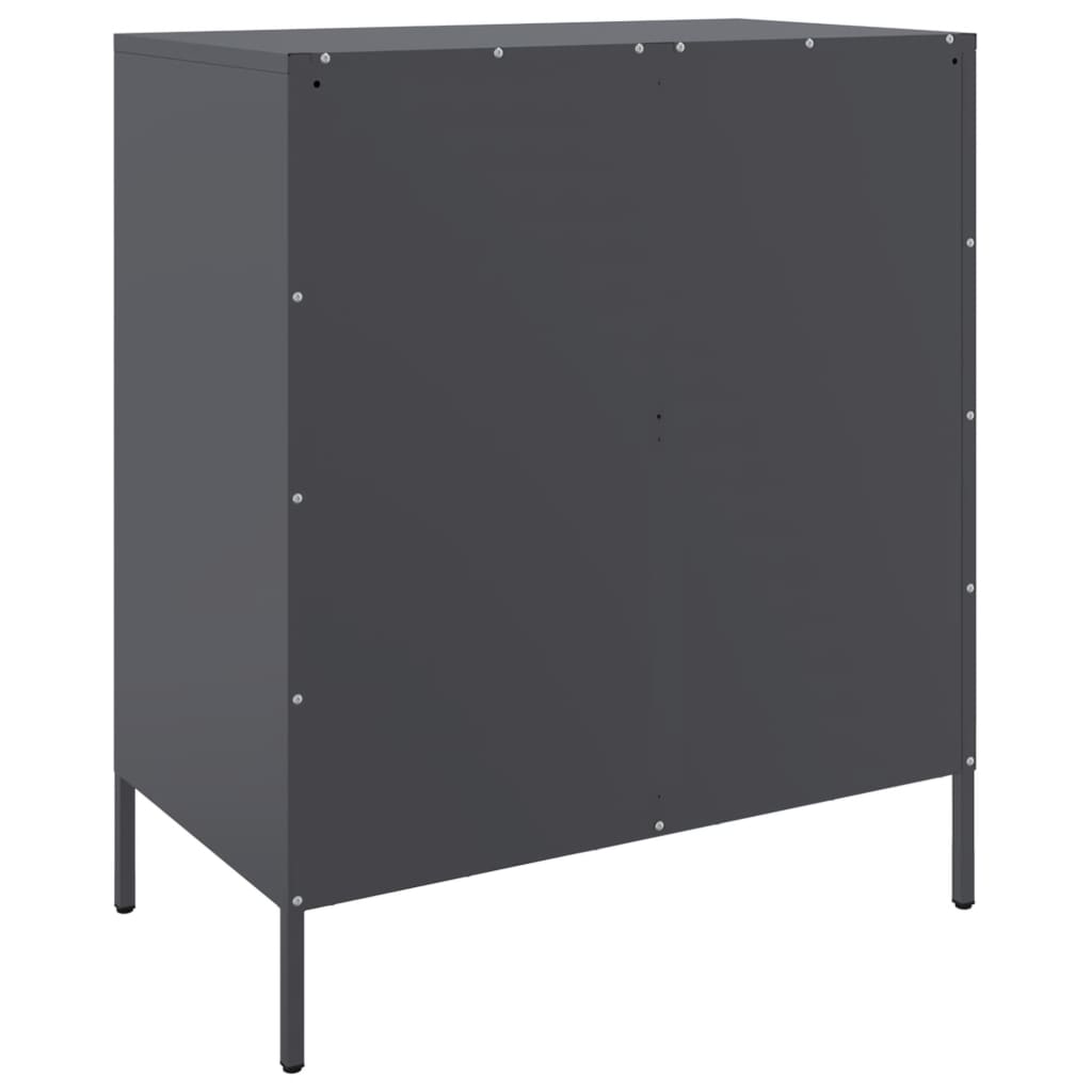 vidaXL Komoda antracitna 68x39x79 cm jeklo