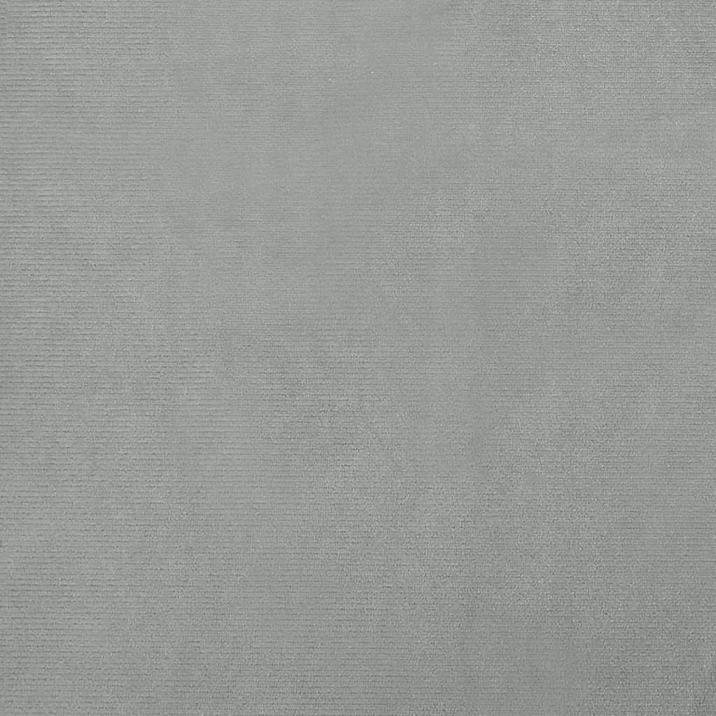 vidaXL Pasja postelja svetlo siva 100x54x33 cm žamet