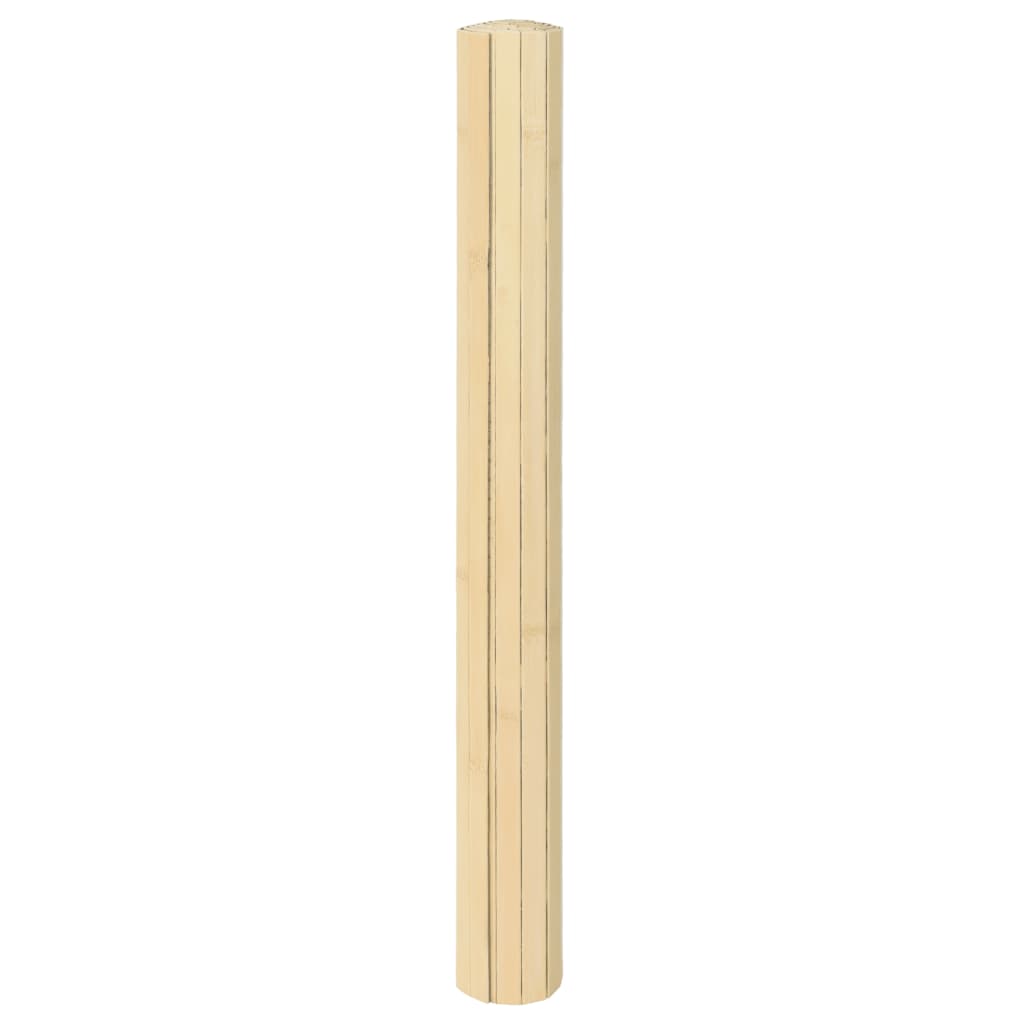 vidaXL Preproga pravokotna svetlo naravna 100x500 cm bambus