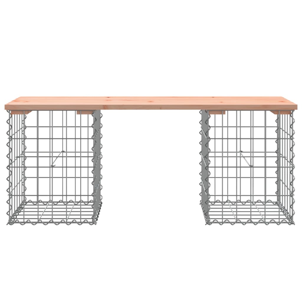 vidaXL Vrtna klop gabion 103x31x42 cm trden les douglas