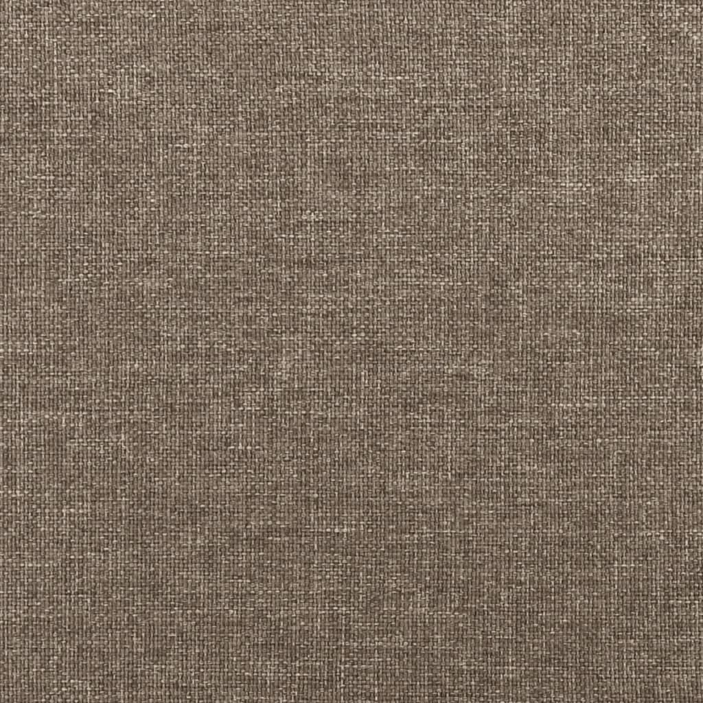 vidaXL Vzmetnica z žepkasto vzmetjo taupe 90x190x20 cm blago