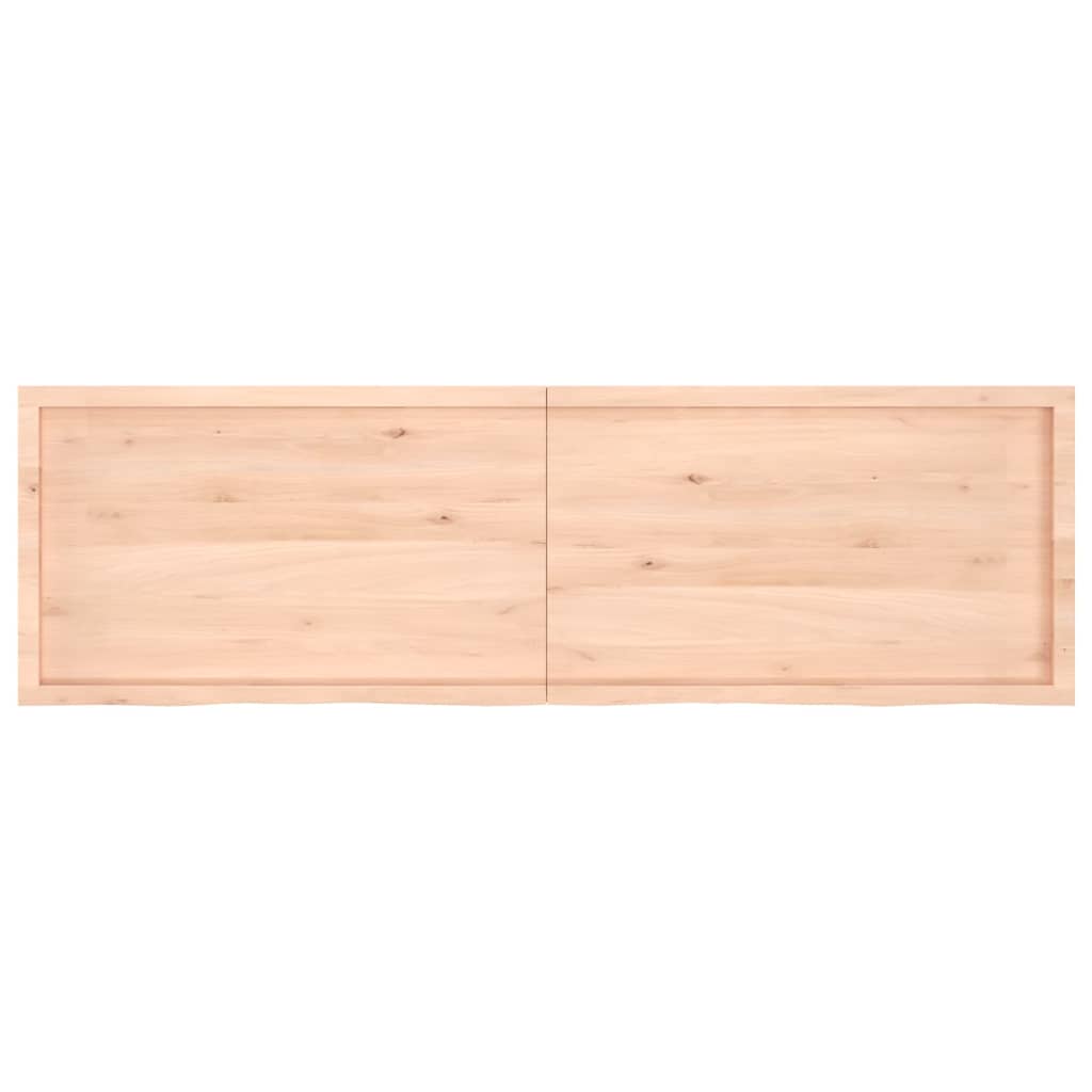 vidaXL Kopalniški pult 200x60x(2-6) cm neobdelan trden les