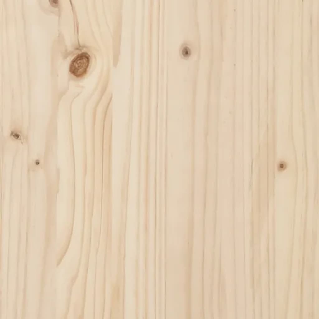 vidaXL Postelja za starejše z vzglavjem iz trdnega lesa