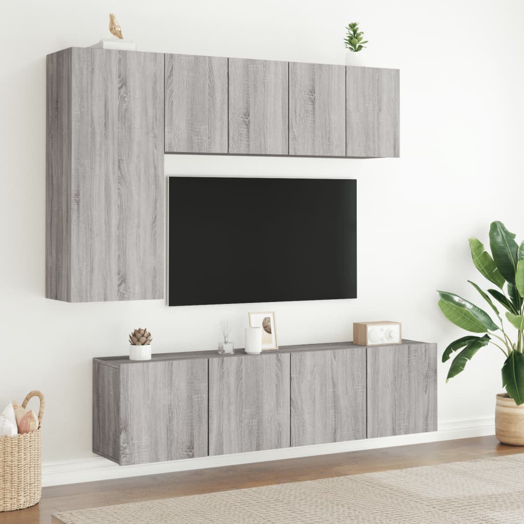 vidaXL Stenske TV omarice 2 kosa siva sonoma 60x30x41 cm