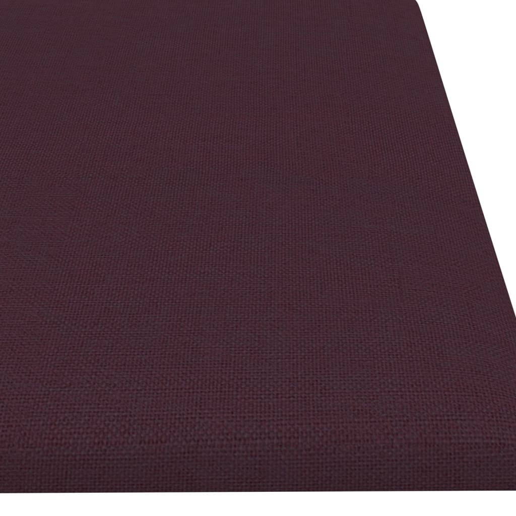 vidaXL Stenski paneli 12 kosov vijolični 60x15 cm blago 1,08 m²