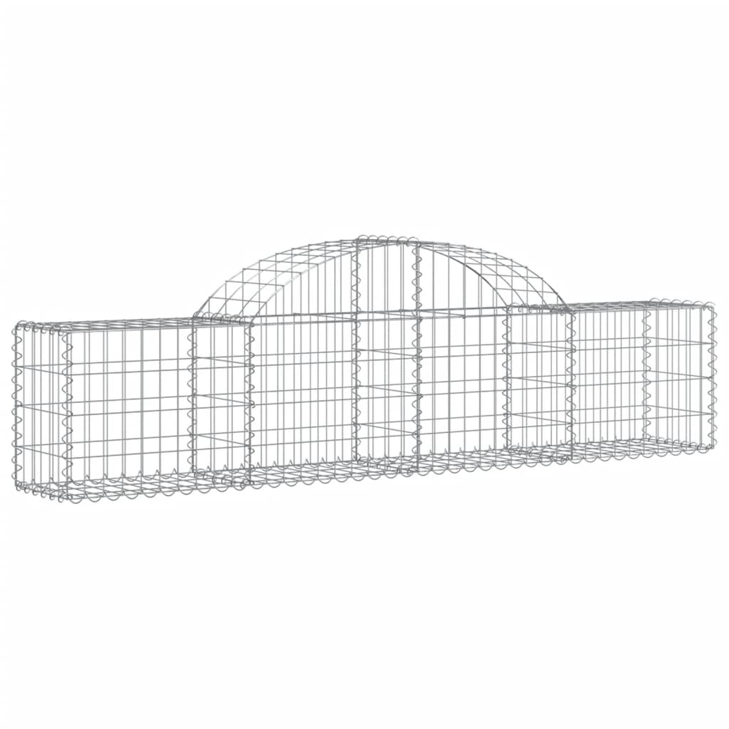 vidaXL Obokane gabion košare 20 kosi 200x30x40/60 cm pocinkano železo