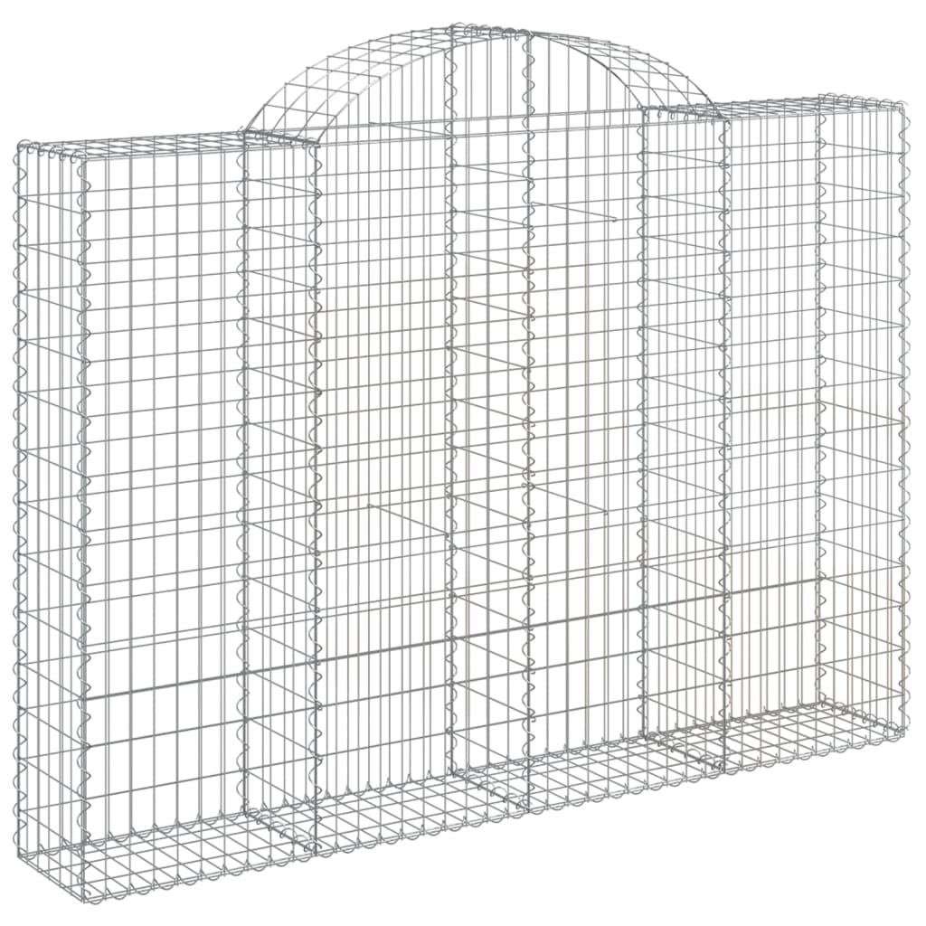 vidaXL Obokane gabion košare 25 kosov 200x30x140/160 cm cinkano železo