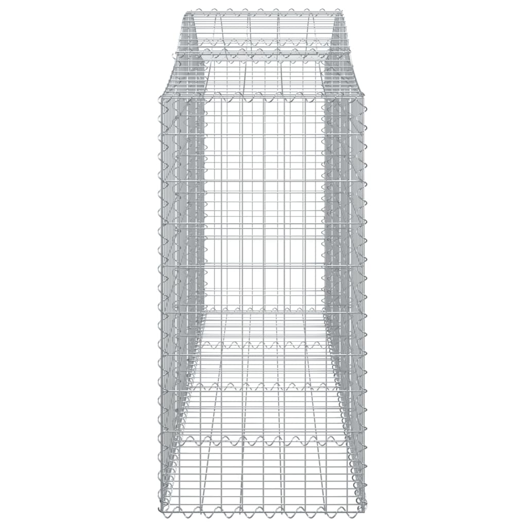 vidaXL Obokana gabionska košara 11 kos 200x50x100/120cm cinkano železo