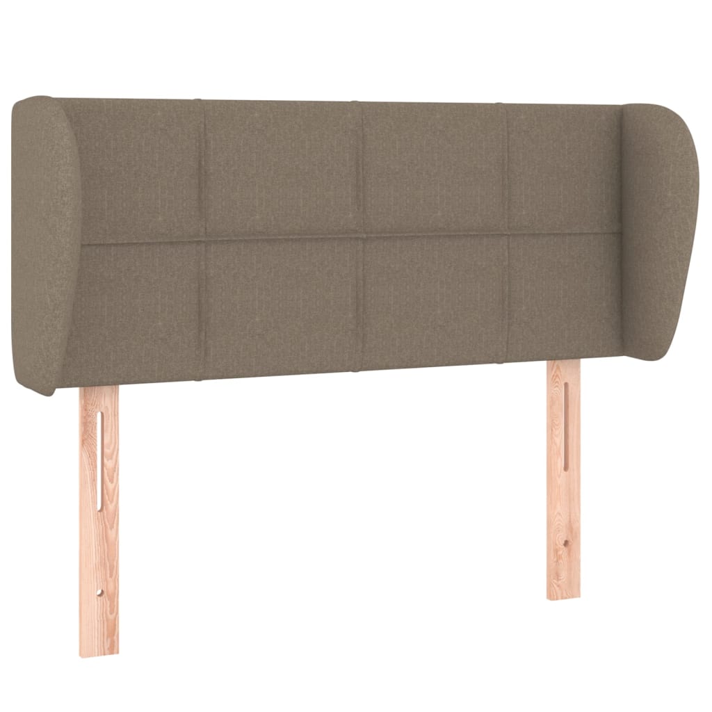 vidaXL Vzglavje z ušesi taupe 83x23x78/88 cm blago