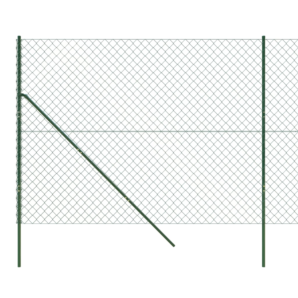 vidaXL Mrežna ograja zelena 2,2x25 m