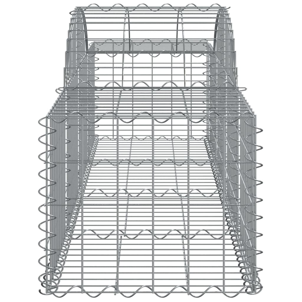 vidaXL Obokane gabion košare 11 kosov 200x50x40/60 cm pocinkano železo