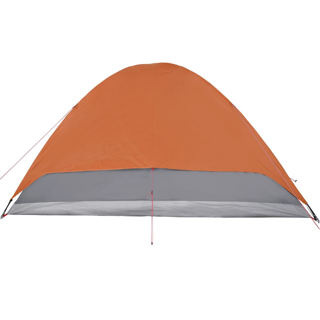 vidaXL Šotor za kampiranje za 6 oseb oranžen vodoodporen