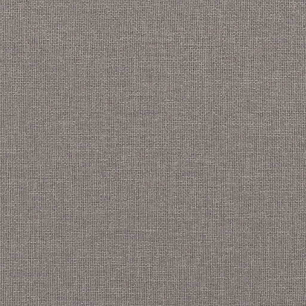 vidaXL Box spring postelja z vzmetnico taupe 120x200 cm blago