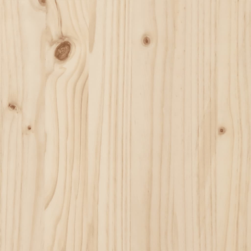vidaXL Pograd z zavesami moder 90x190 cm trdna borovina