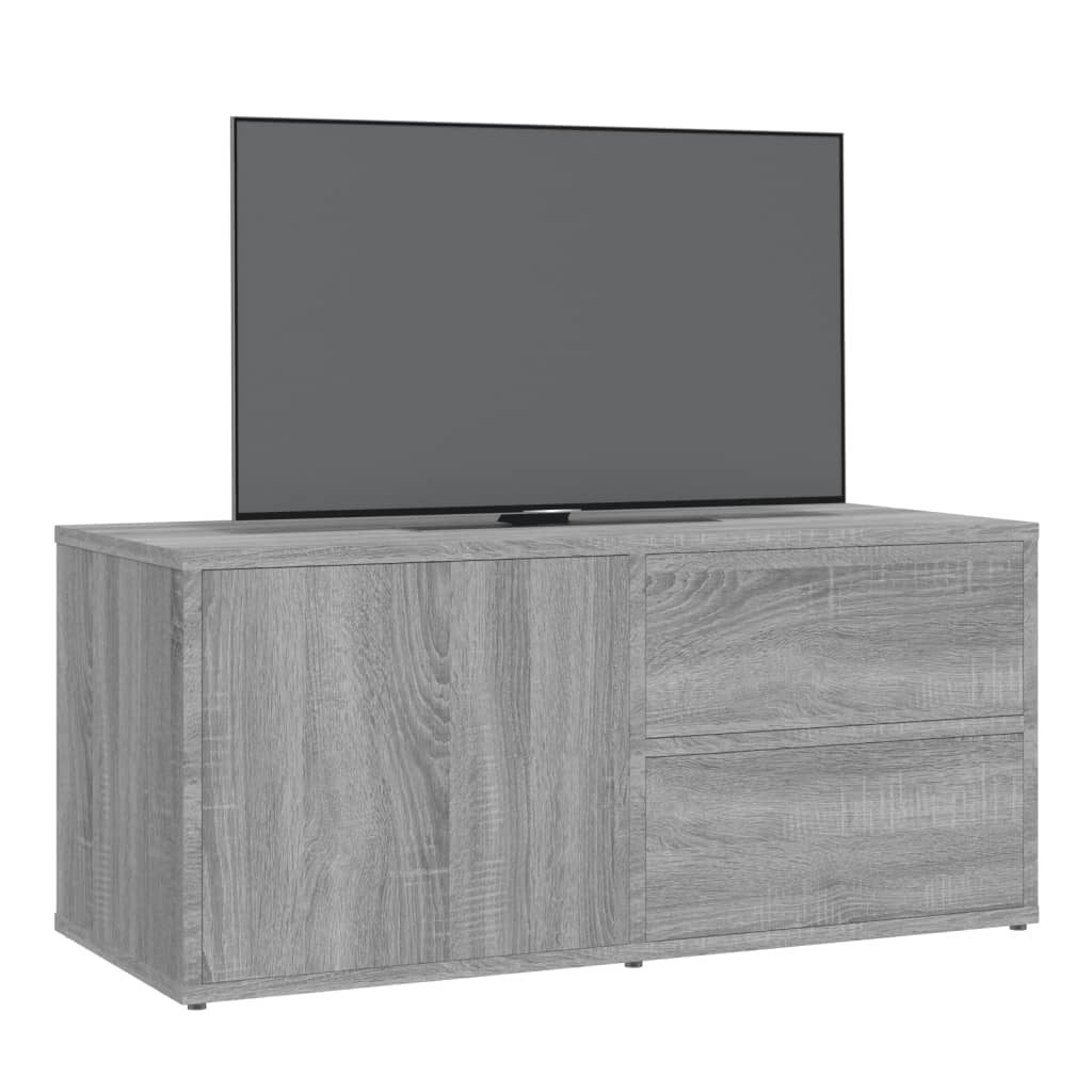 vidaXL TV omarica siva sonoma 80x34x36 cm inženirski les