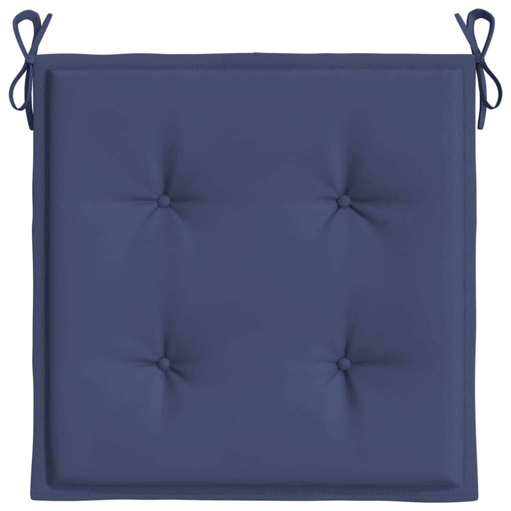 vidaXL Blazine za kavč iz palet 4 kosa mornarsko modre 50x50x3 cm