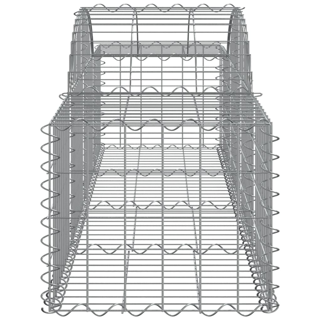 vidaXL Obokane gabion košare 9 kosov 200x50x40/60 cm pocinkano železo