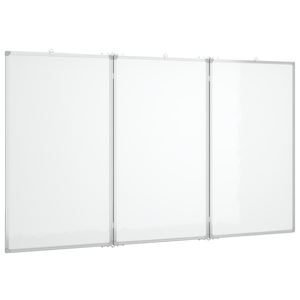 vidaXL Magnetna tabla zložljiva 120x100x1,7 cm aluminij