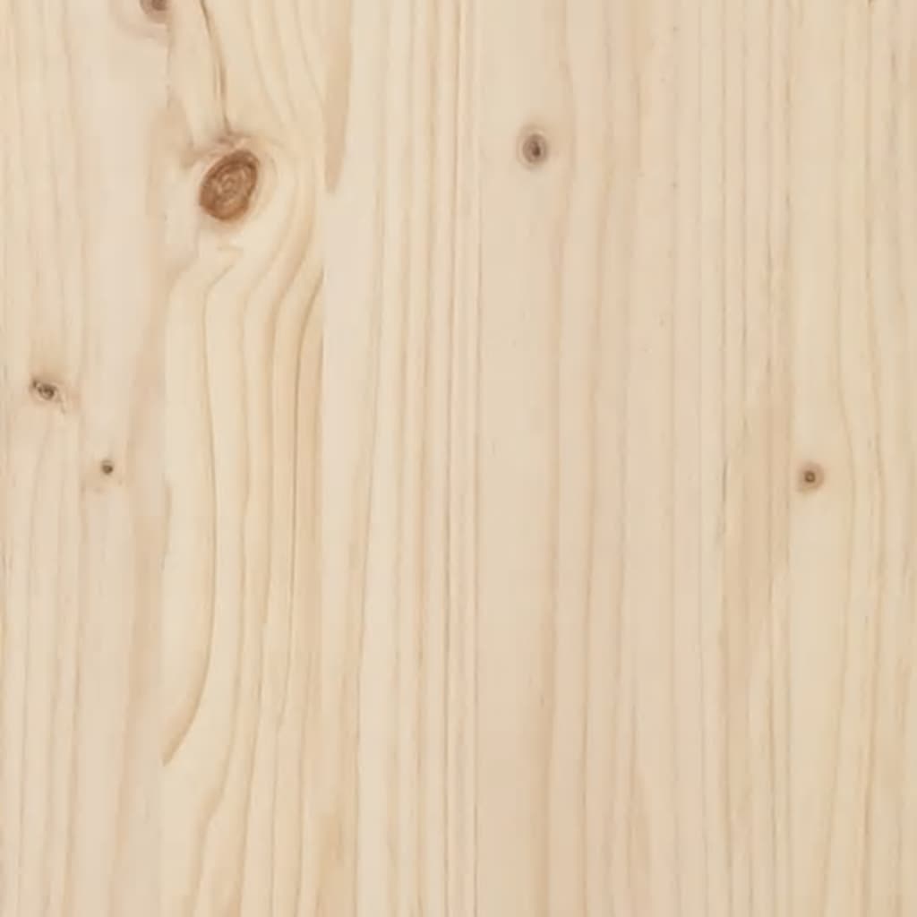 vidaXL Posteljni okvir z vzglavjem 100x200 cm trden les