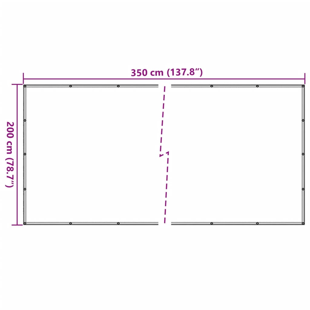 vidaXL Mreža za prikolico zelena 2x3,5 m HDPE