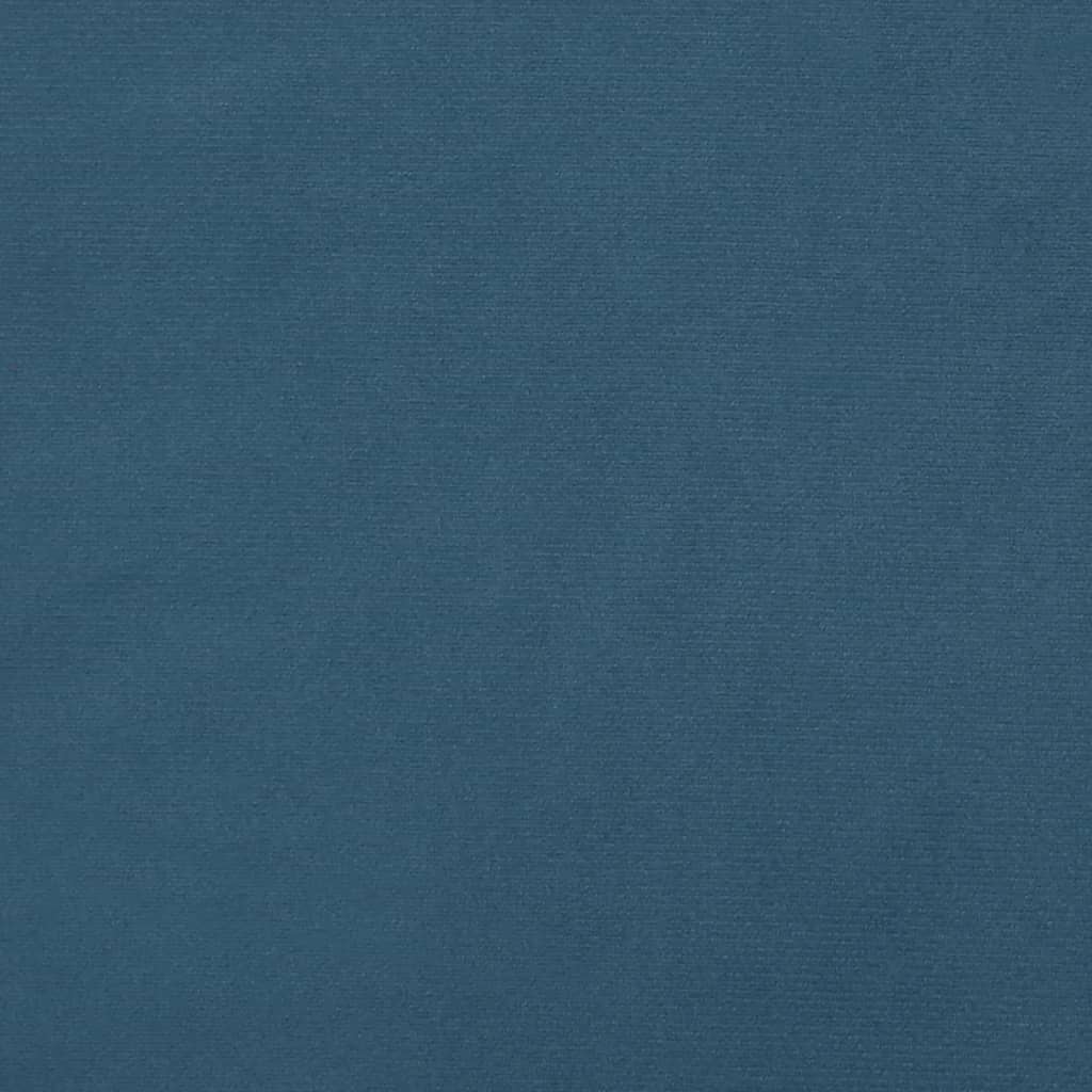 vidaXL Vzglavje z ušesi temno modro 93x16x118/128 cm žamet