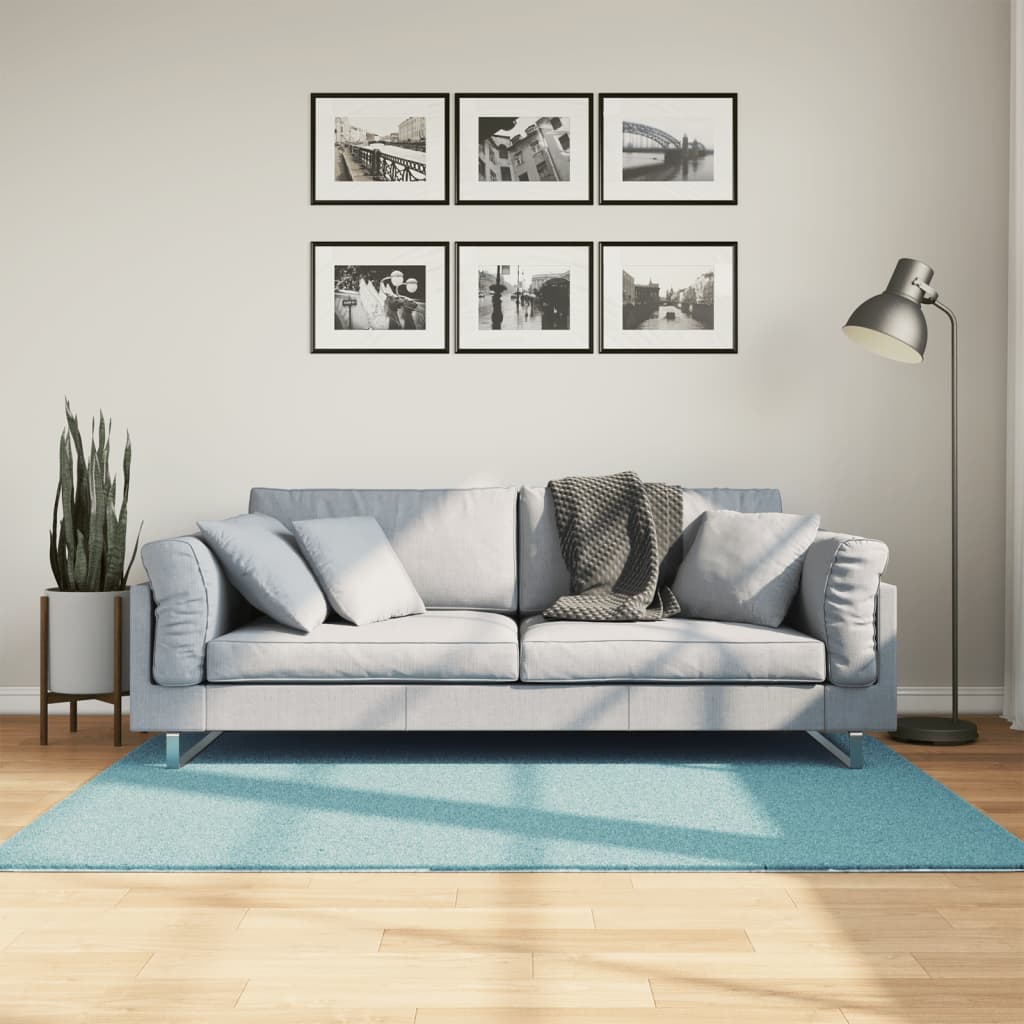 vidaXL Preproga OVIEDO s kratkimi vlakni zelena 120x170 cm