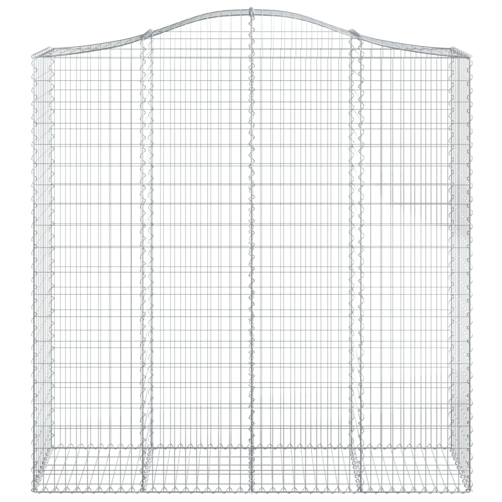 vidaXL Obokane gabion košare 3 kosi 200x50x200/220 cm pocinkano železo