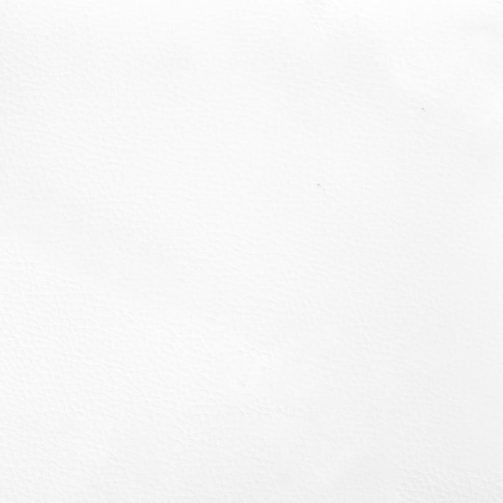 vidaXL Vzglavje z ušesi belo 83x23x118/128 cm umetno usnje