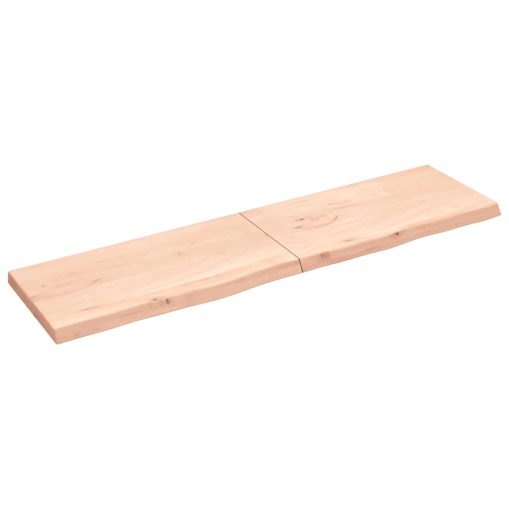 vidaXL Kopalniški pult 200x50x(2-6) cm neobdelan trden les