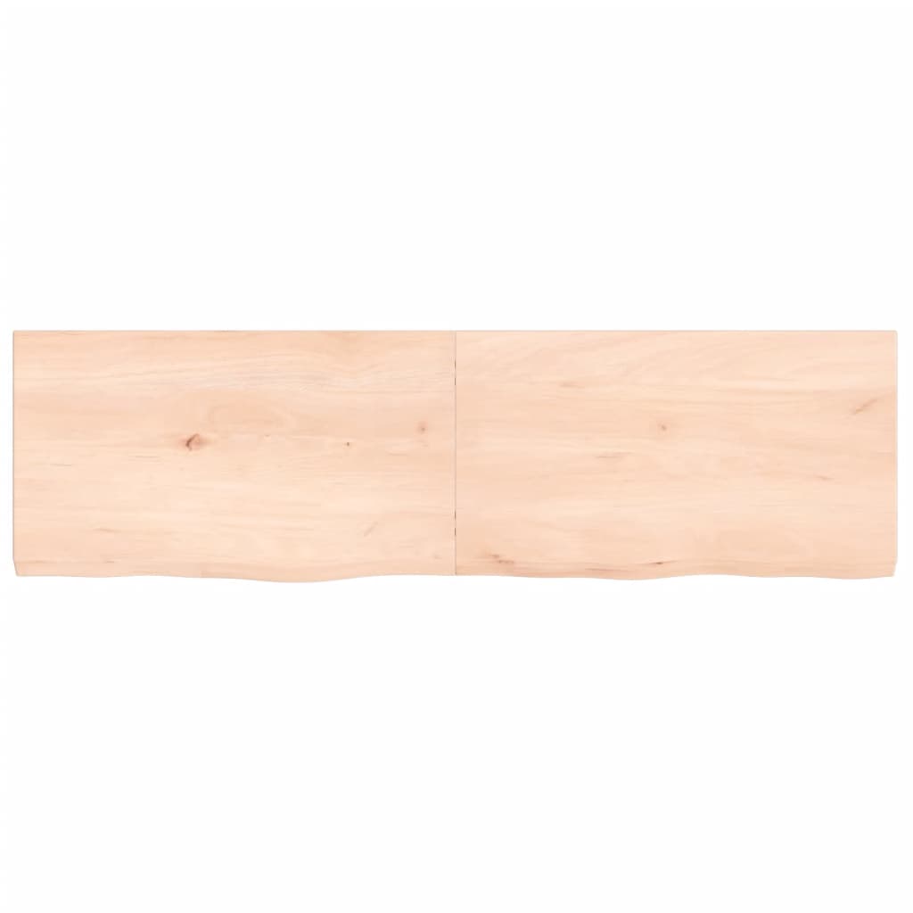 vidaXL Kopalniški pult 140x40x(2-4) cm neobdelan trden les