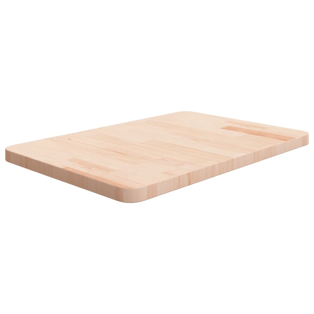 vidaXL Kopalniški pult 60x40x2,5 cm neobdelana trdna hrastovina