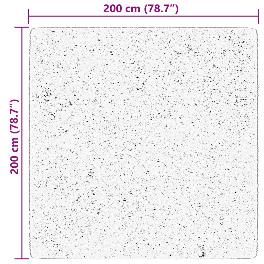 vidaXL Preproga HUARTE kratka vlakna mehka in pralna rožnata 200x200cm