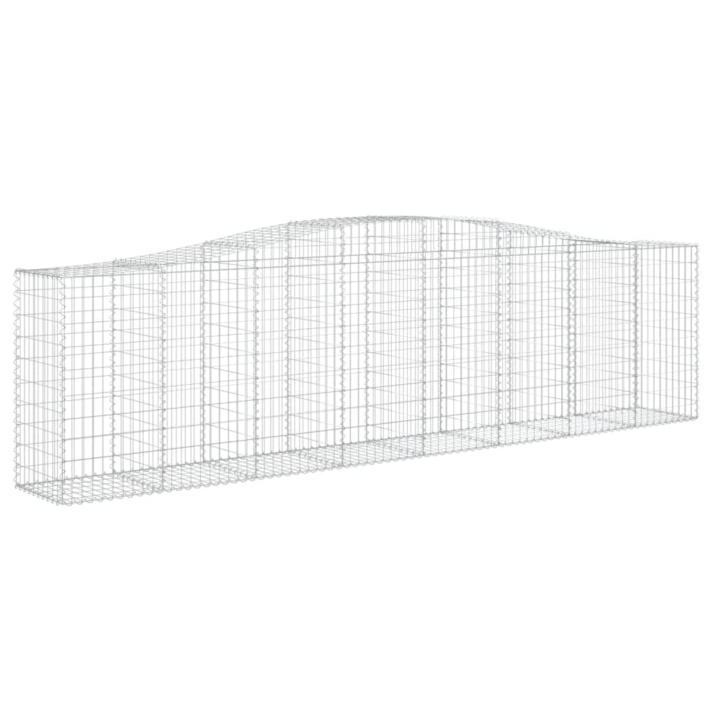 vidaXL Obokane gabion košare 5 kosi 400x50x100/120cm pocinkano železo