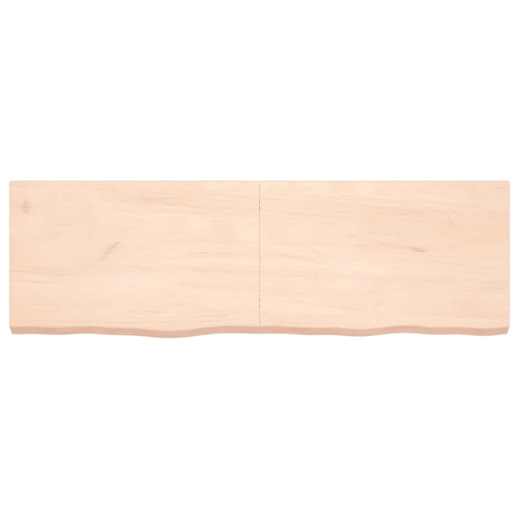 vidaXL Kopalniški pult 160x50x(2-6) cm neobdelan trden les