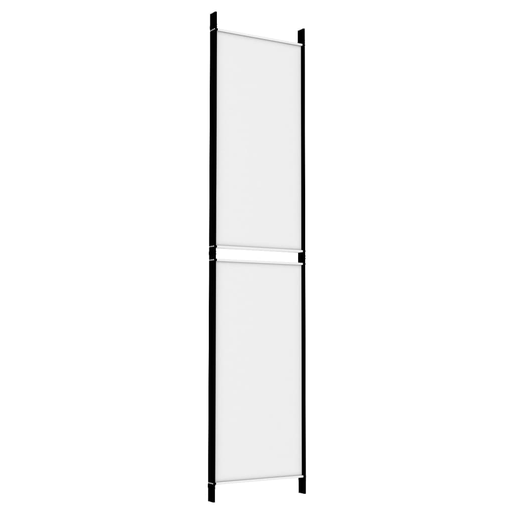 vidaXL Paravan 4-delni 200x220 cm črno blago