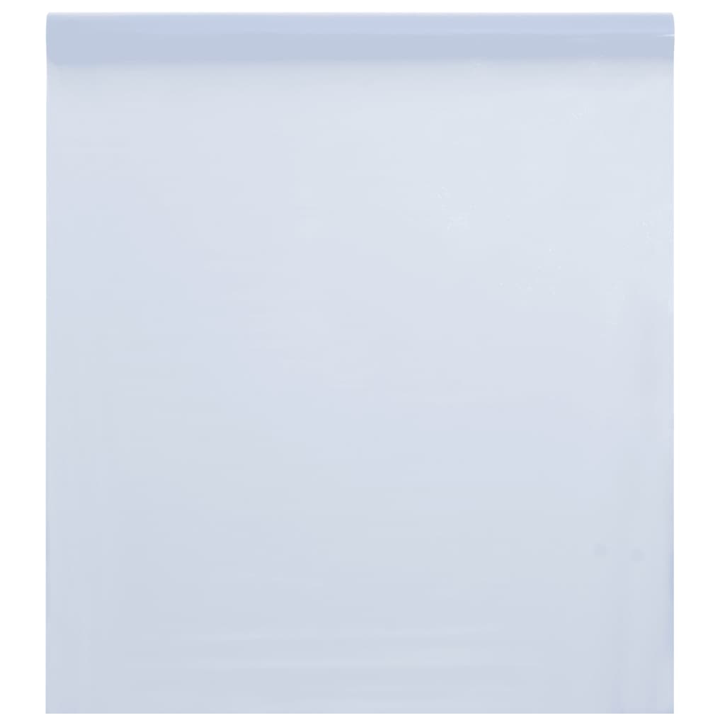 vidaXL Folija za okna 3 kosi statična matirana prozorna bela PVC