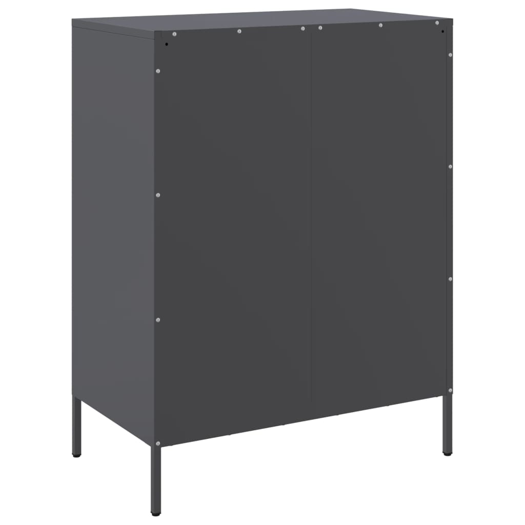 vidaXL Komoda antracitna 68x39x89 cm jeklo