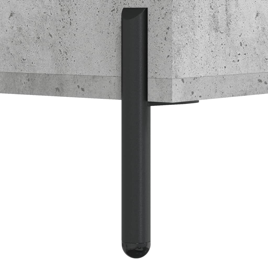 vidaXL Visoka omara betonsko siva 34,5x34x180 cm inženirski les