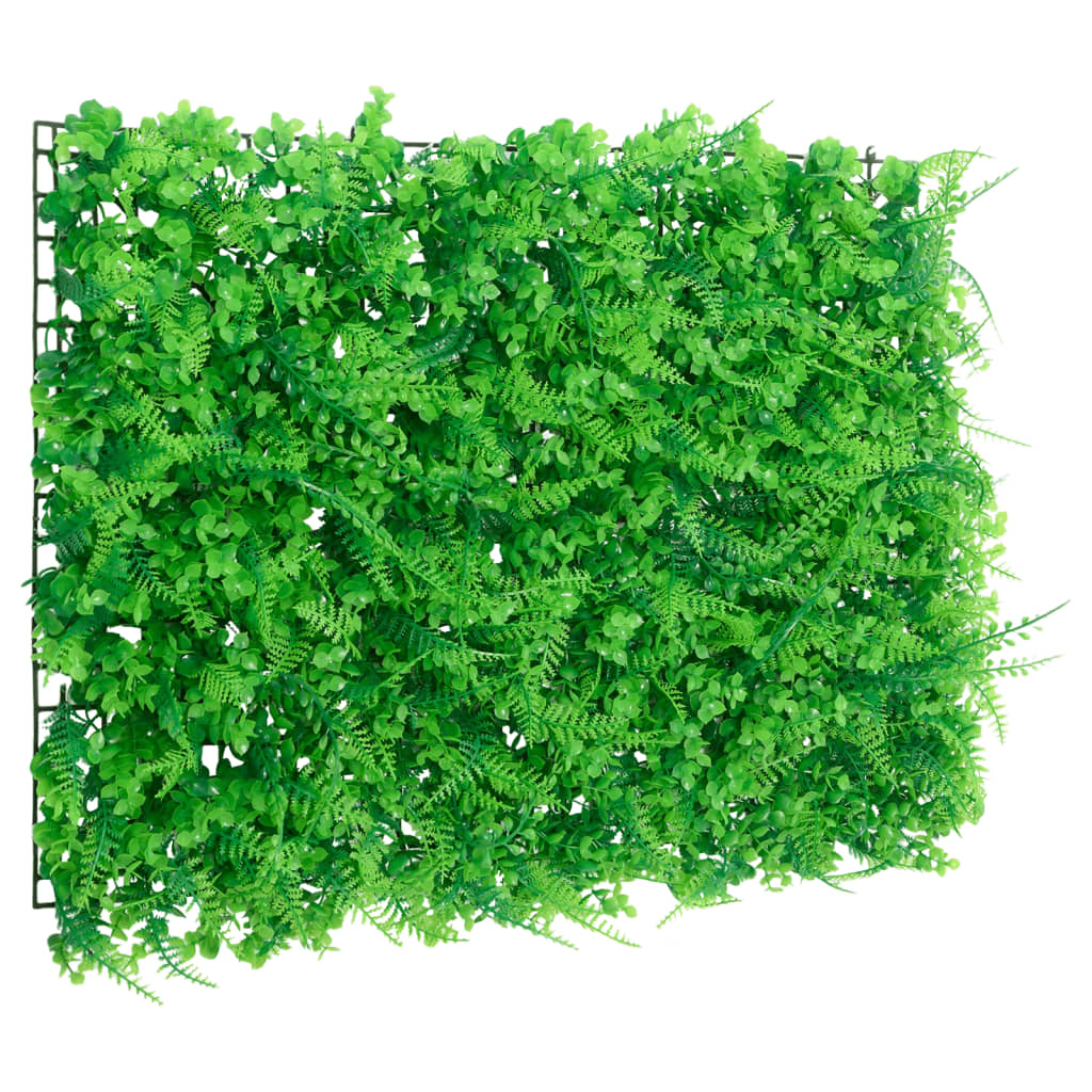  vidaXL Ograja iz umetnih listov praproti 6 kosov zelena 40x60 cm