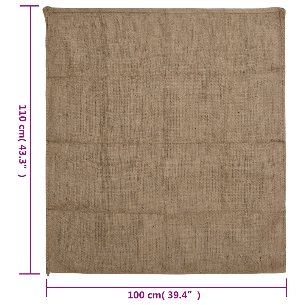 vidaXL Vreče iz jute 30 kosov 100x110 cm 100 % juta 340 gsm