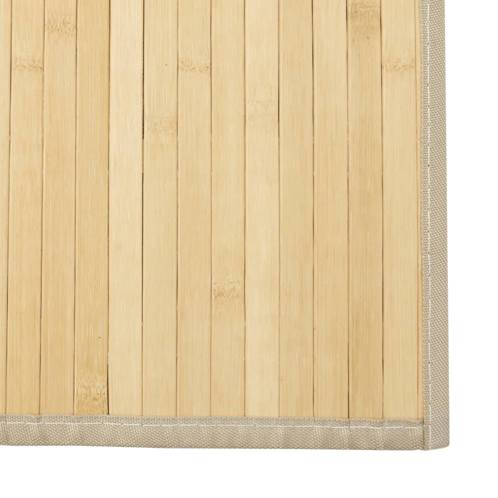 vidaXL Preproga pravokotna svetlo naravna 100x400 cm bambus