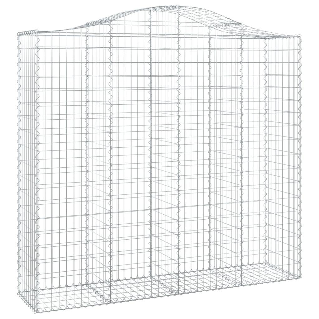 vidaXL Obokane gabion košare 4 kosi 200x50x180/200 cm pocinkano železo